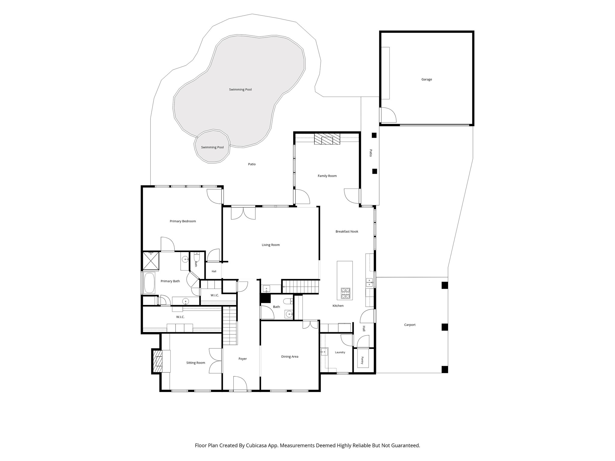 16114 Lafone Drive Spring, TX 77379 - Photo 44 of 45 Floor plan with detailed overview of the home's first floor layout.