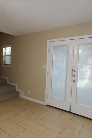 a view of an empty room