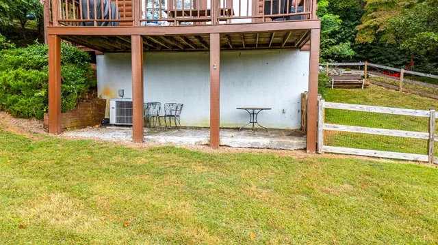 an aerial view of residential house and outdoor space