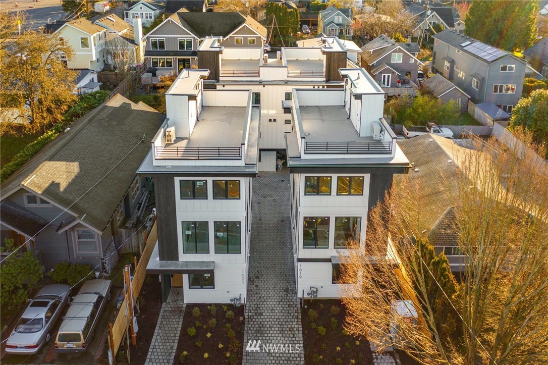 1619 North 50th Street Seattle, WA 98103 - Photo 25 of 37 an aerial view of residential houses