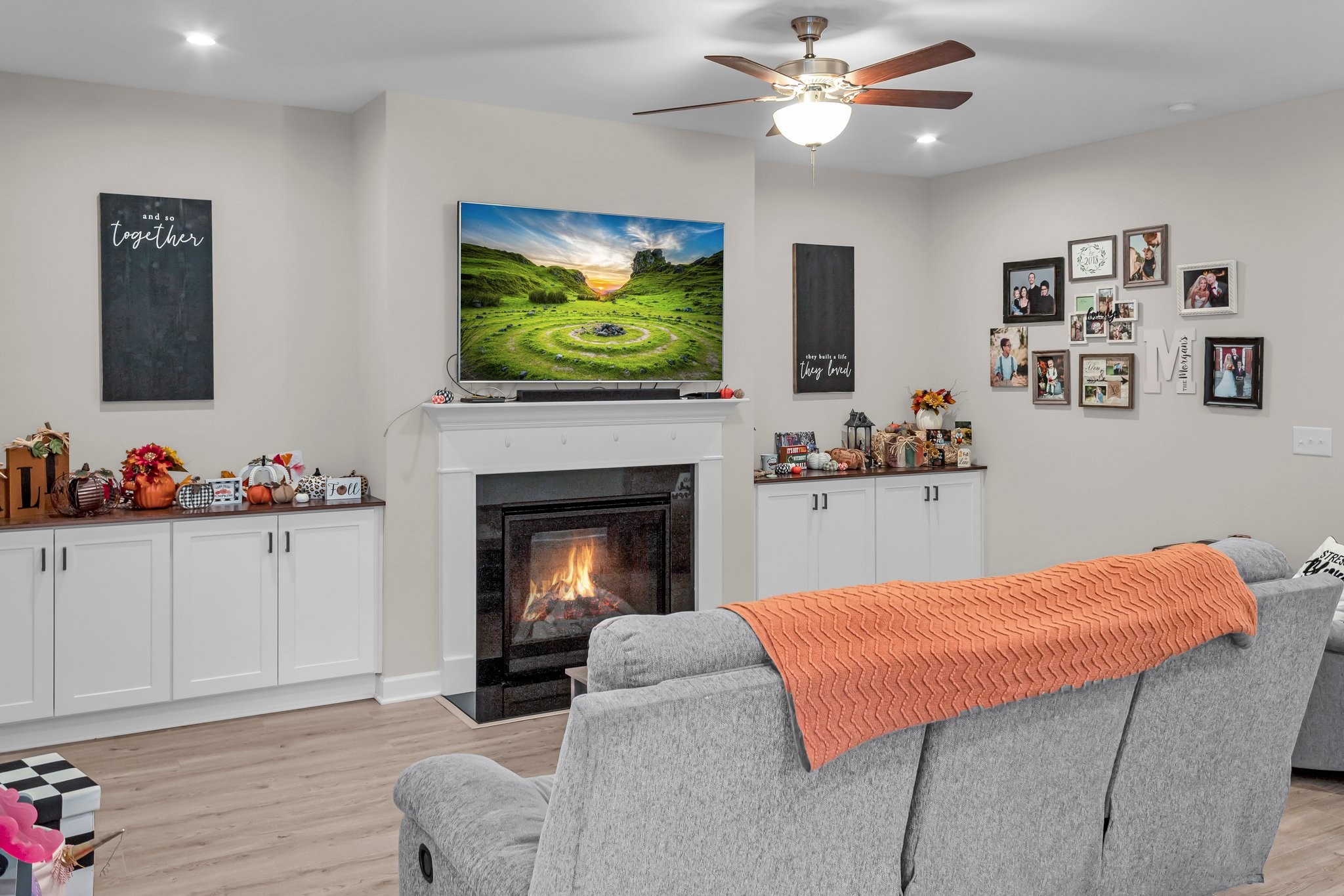 314 Disley Way Murfreesboro, TN 37128 - Photo 5 of 25 a living room with furniture and a fireplace