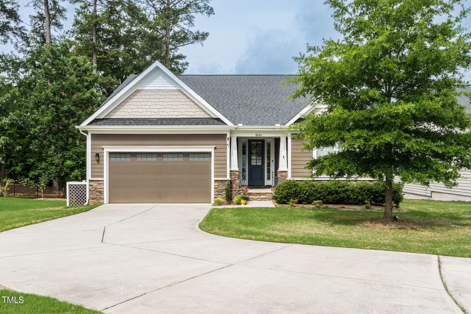 5343 Topspin Court Raleigh, NC 27609 - Photo 32 of 36 Note oversized driveway for additional off-street Parking.