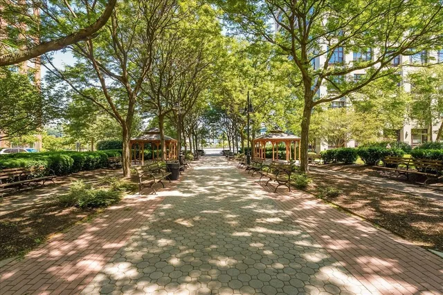 a view of a tree in front of a house