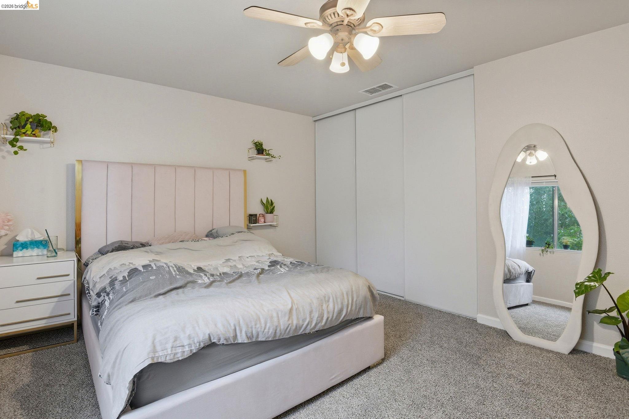 2155 Chestnut Street Livermore, CA 94551 - Photo 40 of 44 Carpeted bedroom featuring a ceiling fan and baseboards