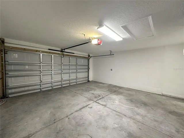 a view of a garage