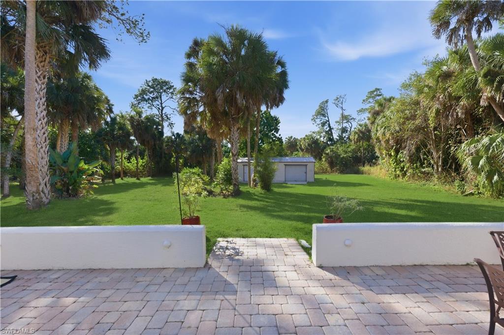 4630 11th Avenue Southwest Naples, FL 34116 - Photo 36 of 50 a view of a garden with palm trees