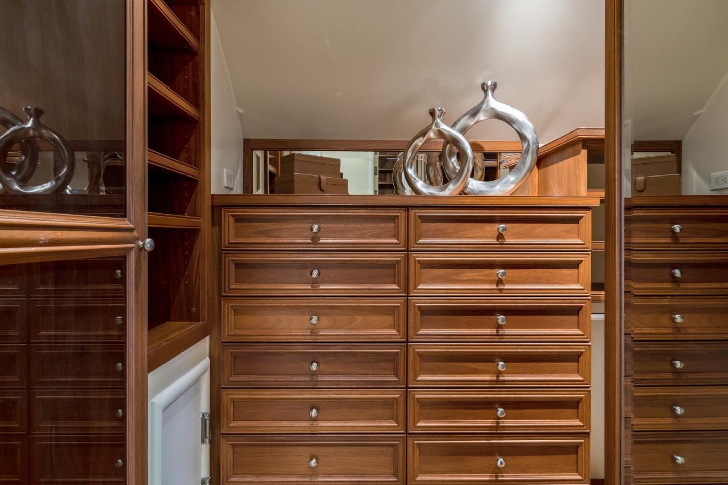 989 Hayne Road Hillsborough, CA 94010 - Photo 80 of 100 a view of walk in closet with clothes and shoes