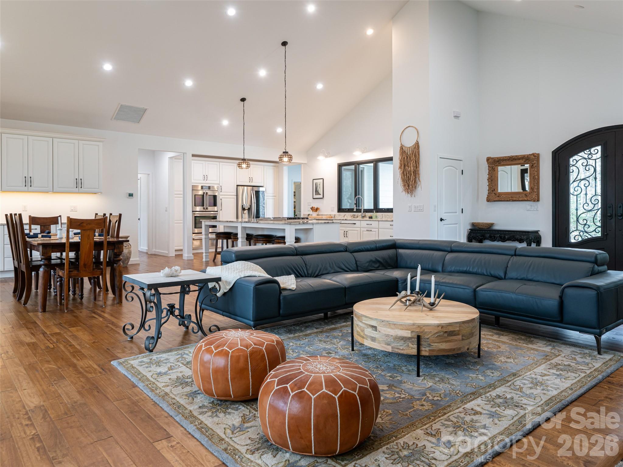 508 Avery Creek Road Arden, NC 28704 - Photo 9 of 47 a living room with lots of furniture and view of kitchen
