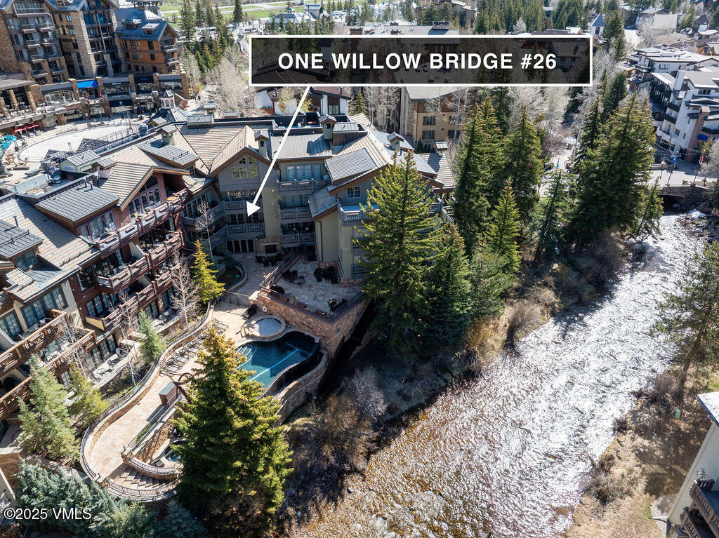 1 Willow Bridge Road, Unit 26 Vail, CO 81657 - Photo 23 of 26 2504_one_willow_bridge_rd_26_aerial_b_ma