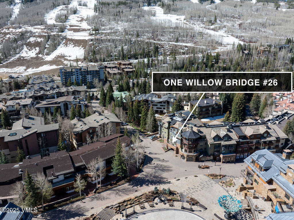 1 Willow Bridge Road, Unit 26 Vail, CO 81657 - Photo 24 of 26 2504_one_willow_bridge_rd_26_aerial_d_ma