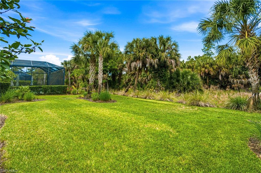9395 Greyhawk Trail Naples, FL 34120 - Photo 35 of 37 a view of backyard with green space