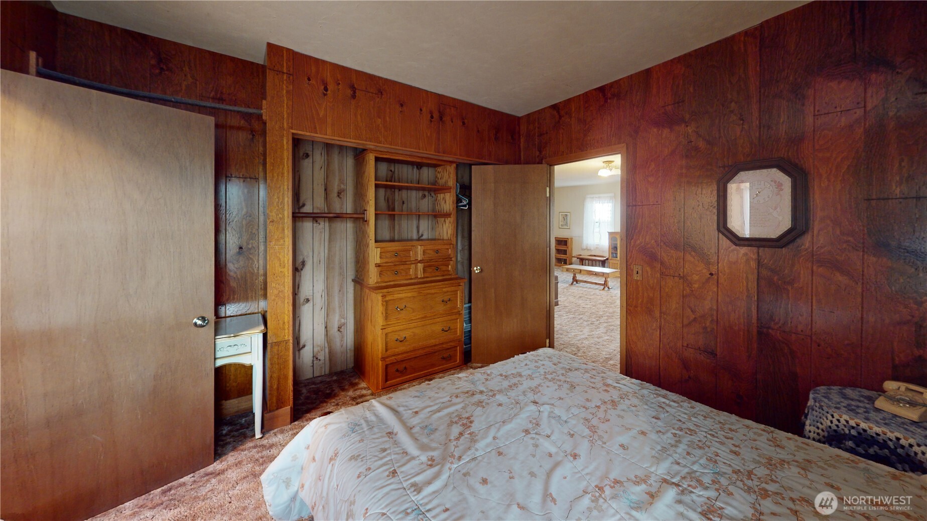 7 Lost Lake Road Oroville, WA 98844 - Photo 16 of 31 a bedroom with a bed and a closet