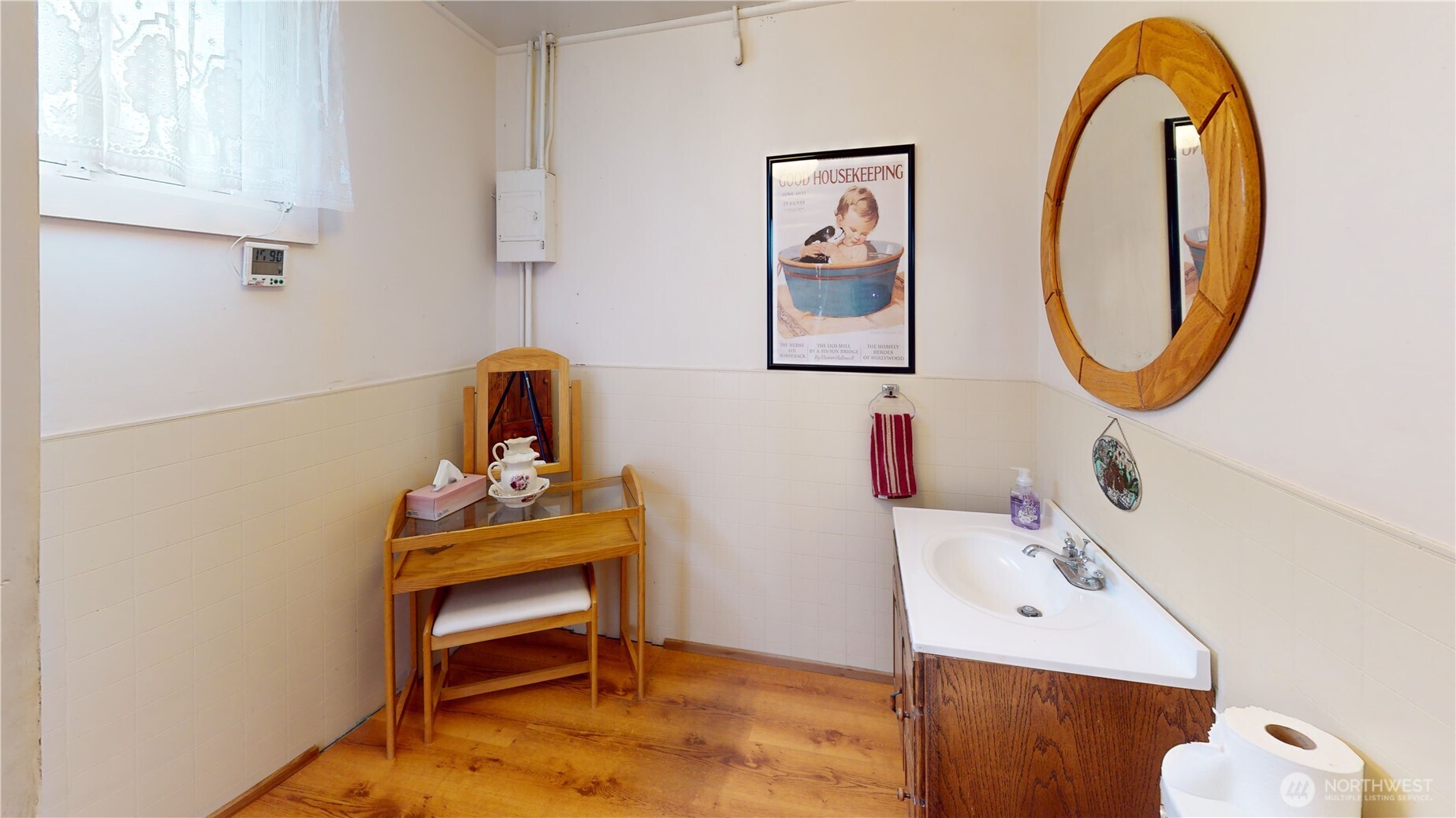 7 Lost Lake Road Oroville, WA 98844 - Photo 19 of 31 a bathroom with a sink and a mirror