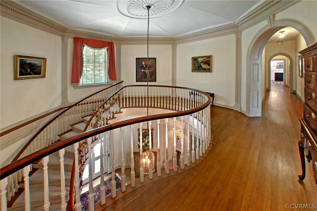 8899 River Road Henrico, VA 23229 - Photo 22 of 50 a view of entryway and hall with wooden floor