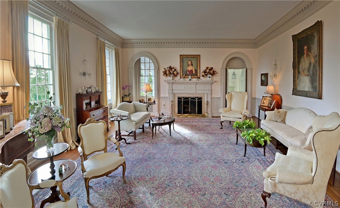 8899 River Road Henrico, VA 23229 - Photo 8 of 50 a living room with furniture fireplace and window