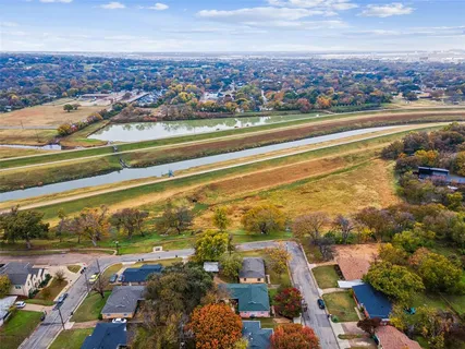 a view of a city with an ocean view