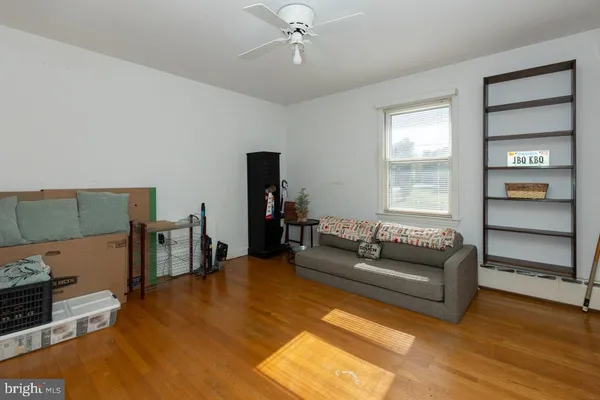 a view of cabinets and window