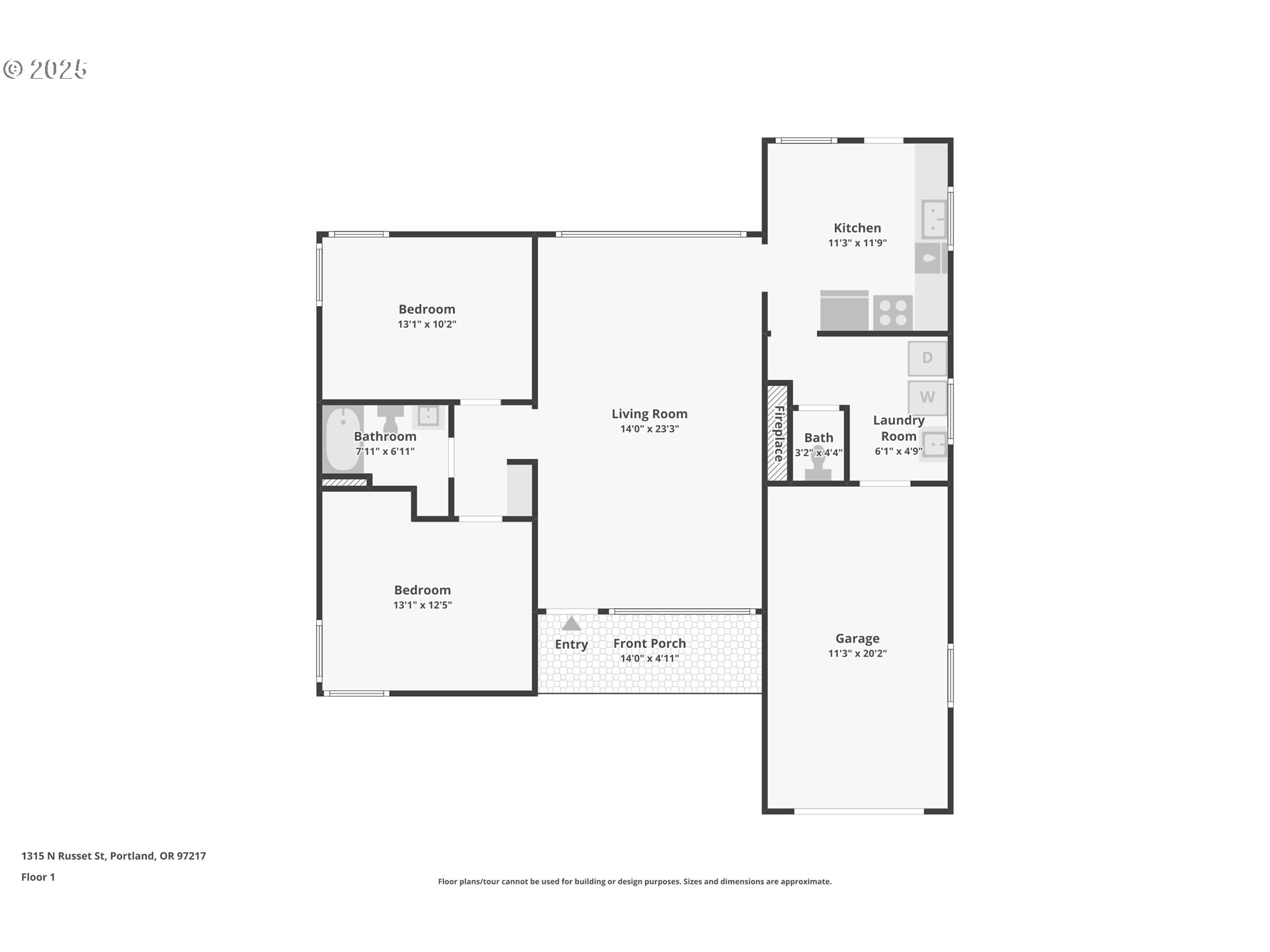 1315 North Russet Street Portland, OR 97217 - Photo 23 of 23 a picture of a floor plan