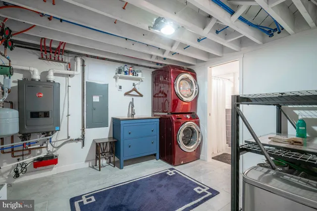 a view of storage and utility room