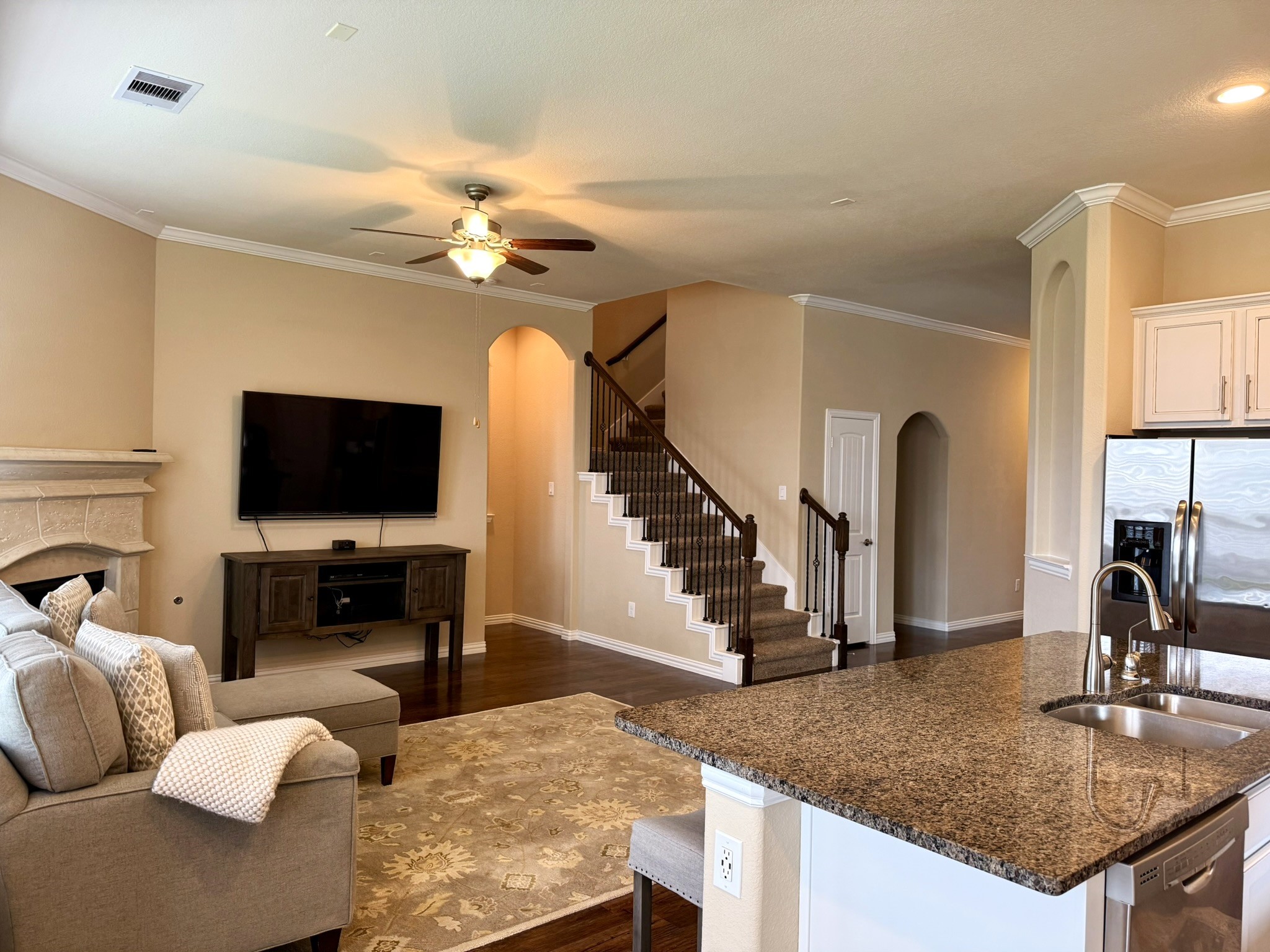 31711 Morning Ridge Lane Spring, TX 77386 - Photo 18 of 44 View of family room open to the kitchen.