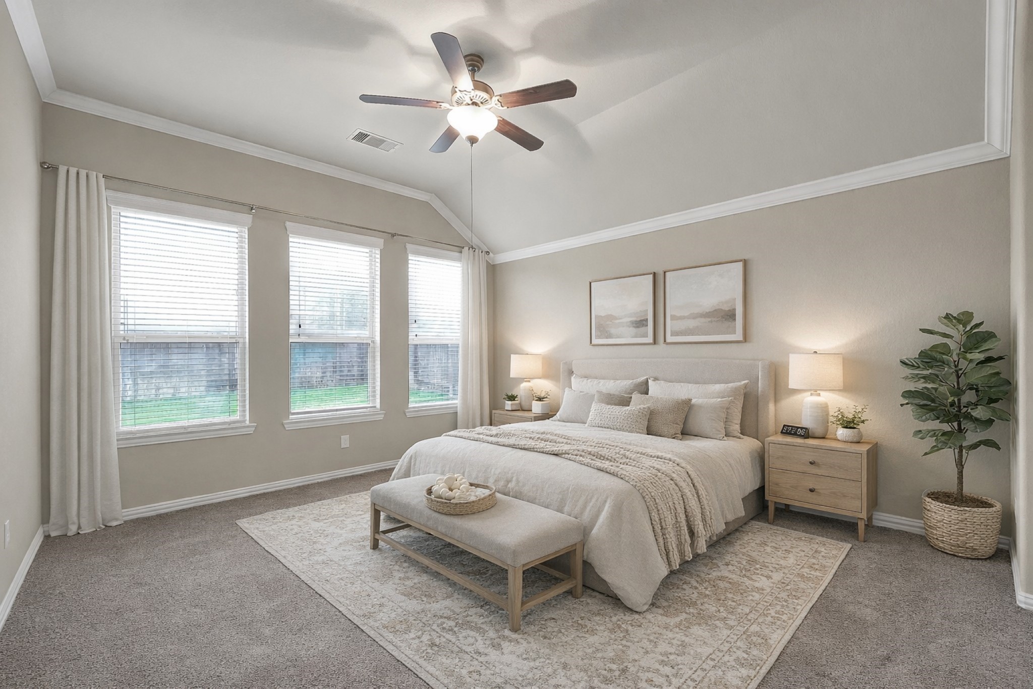 31711 Morning Ridge Lane Spring, TX 77386 - Photo 24 of 44 Virtually staged, primary bedroom. Primary bedroom will accomodate large furniture.