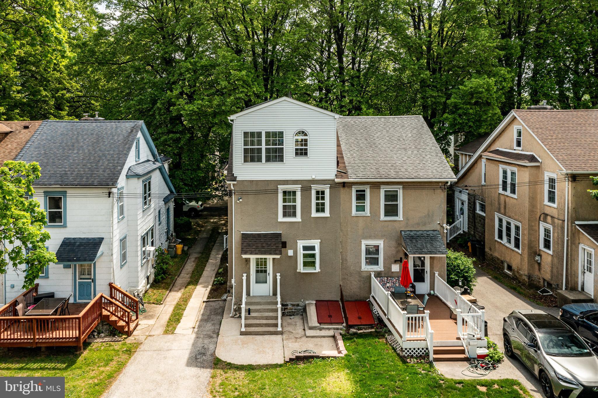 240 Ballymore Road Springfield, PA 19064 - Photo 27 of 33 a aerial view of a house with swimming pool