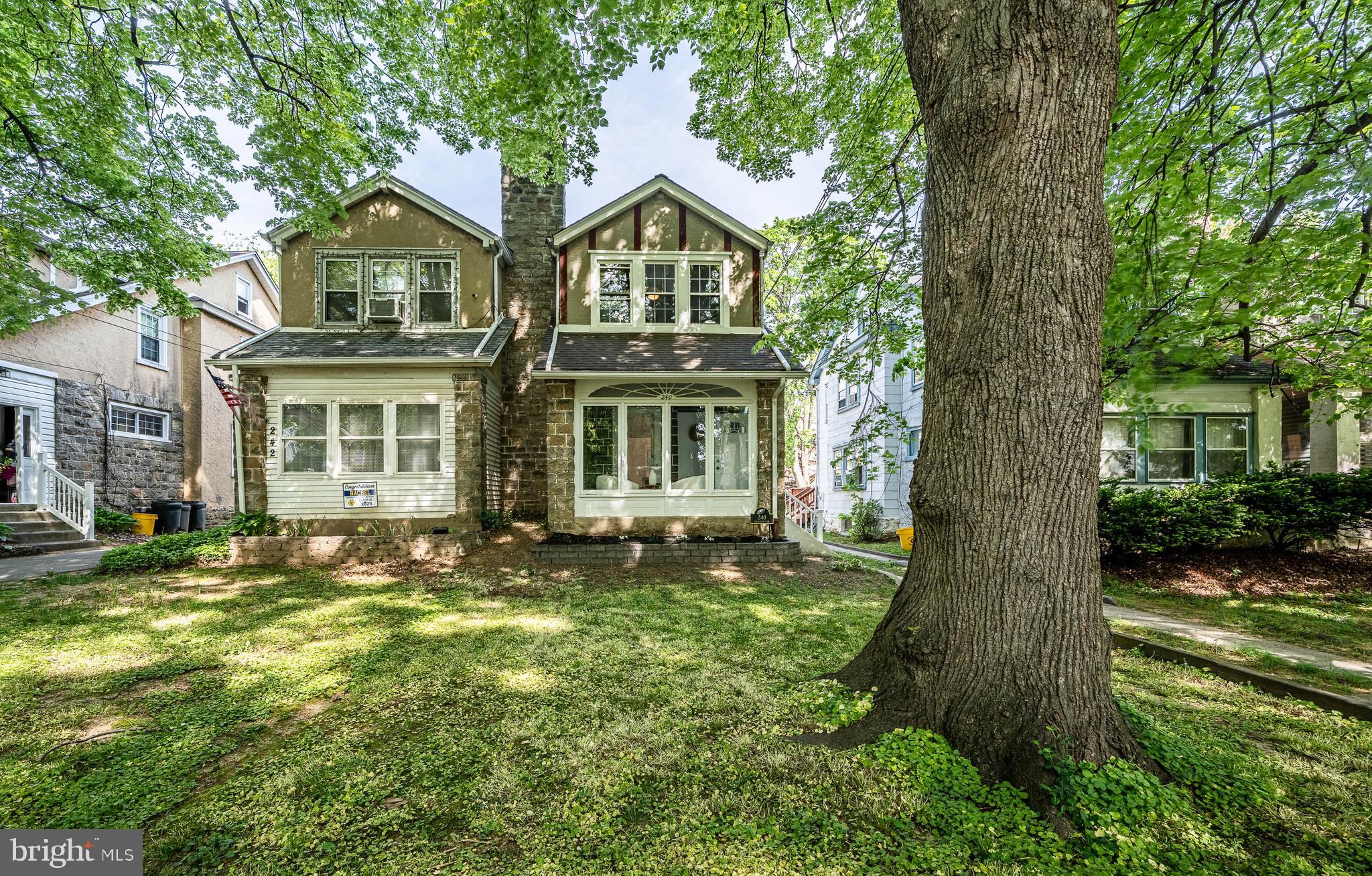240 Ballymore Road Springfield, PA 19064 - Photo 3 of 33 front view of a house with a garden