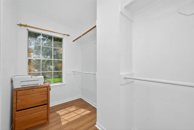 a view of a room with washer and dryer