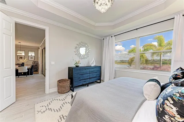 an aerial view of a house with a ocean view