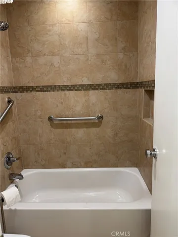 a close view of shower