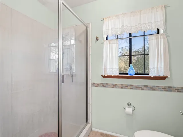 a view of a yard with an outdoor space