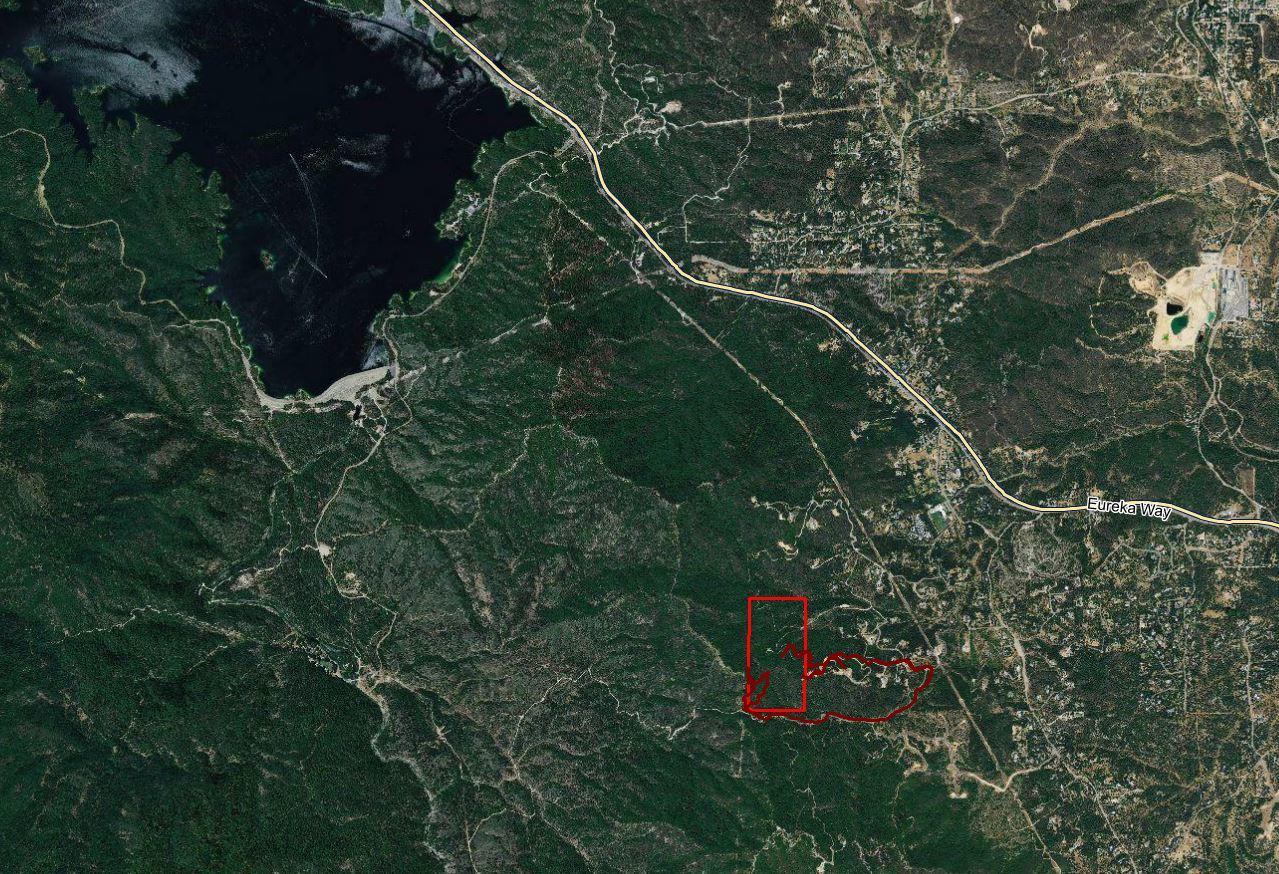 82-acres Blackbart Road Shasta, CA 96087 - Photo 23 of 23 Aerial image with Whiskeytown Lake