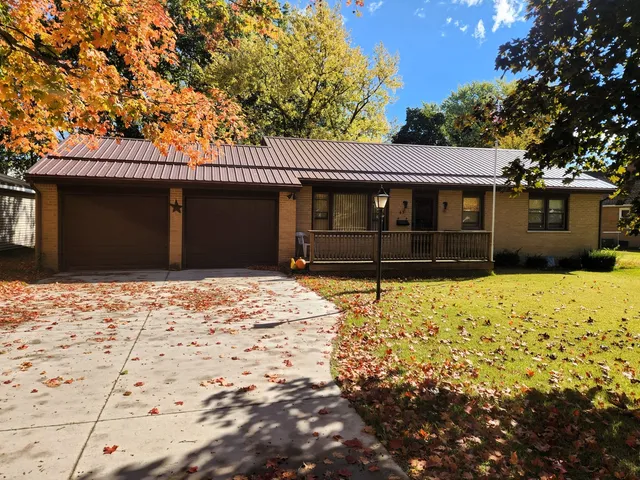 a front view of a house