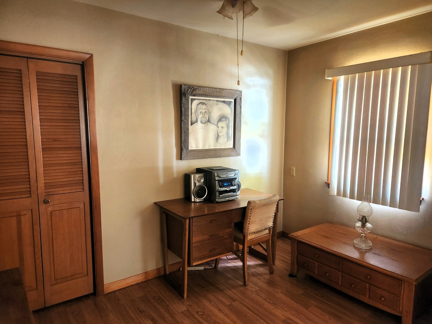 45 Locust Street Prophetstown, IL 61277 - Photo 4 of 14 a view of a workspace with furniture and a window