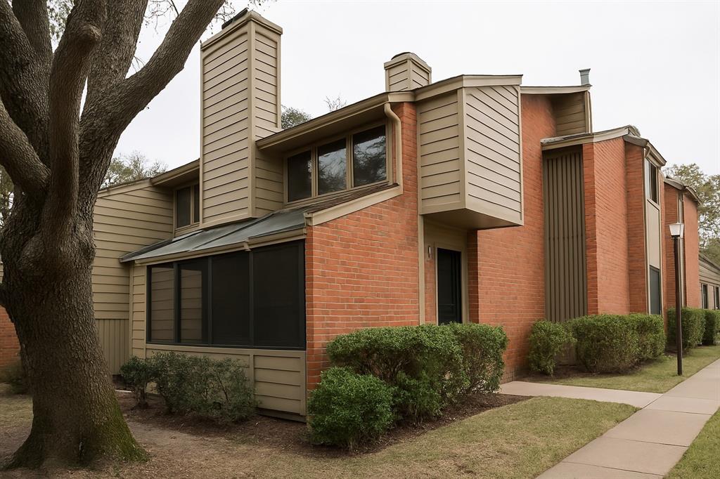 a front view of a house