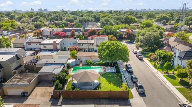 an aerial view of a city