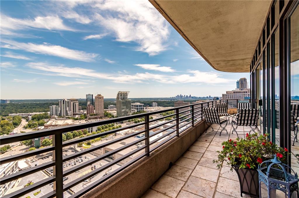 750 Park Avenue Northeast, Unit 29S Atlanta, GA 30326 - Photo 22 of 46 a view of a city from a balcony with city view
