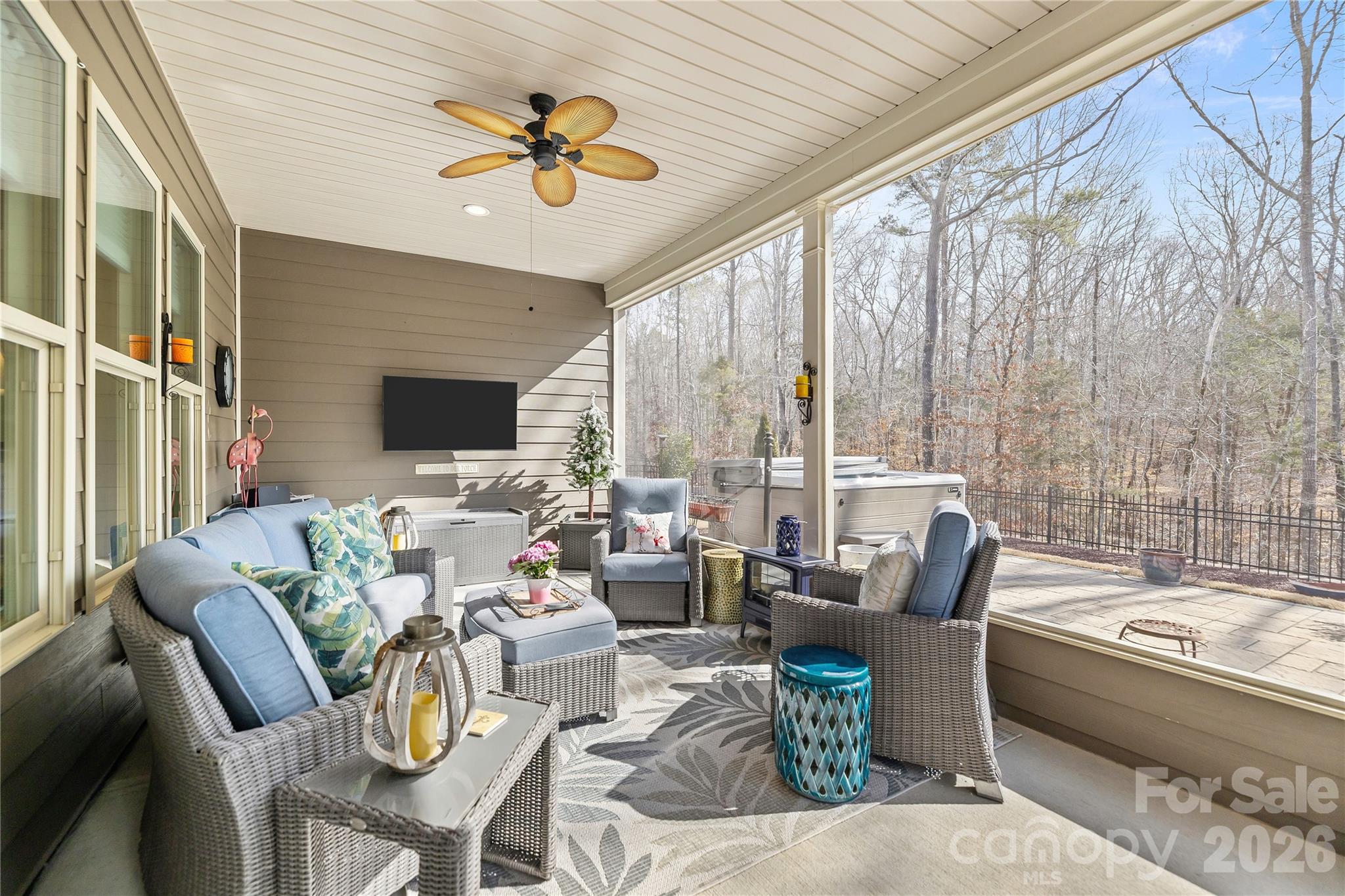 1106 Castle Road Fort Mill, SC 29707 - Photo 32 of 44 a living room with furniture and a large window
