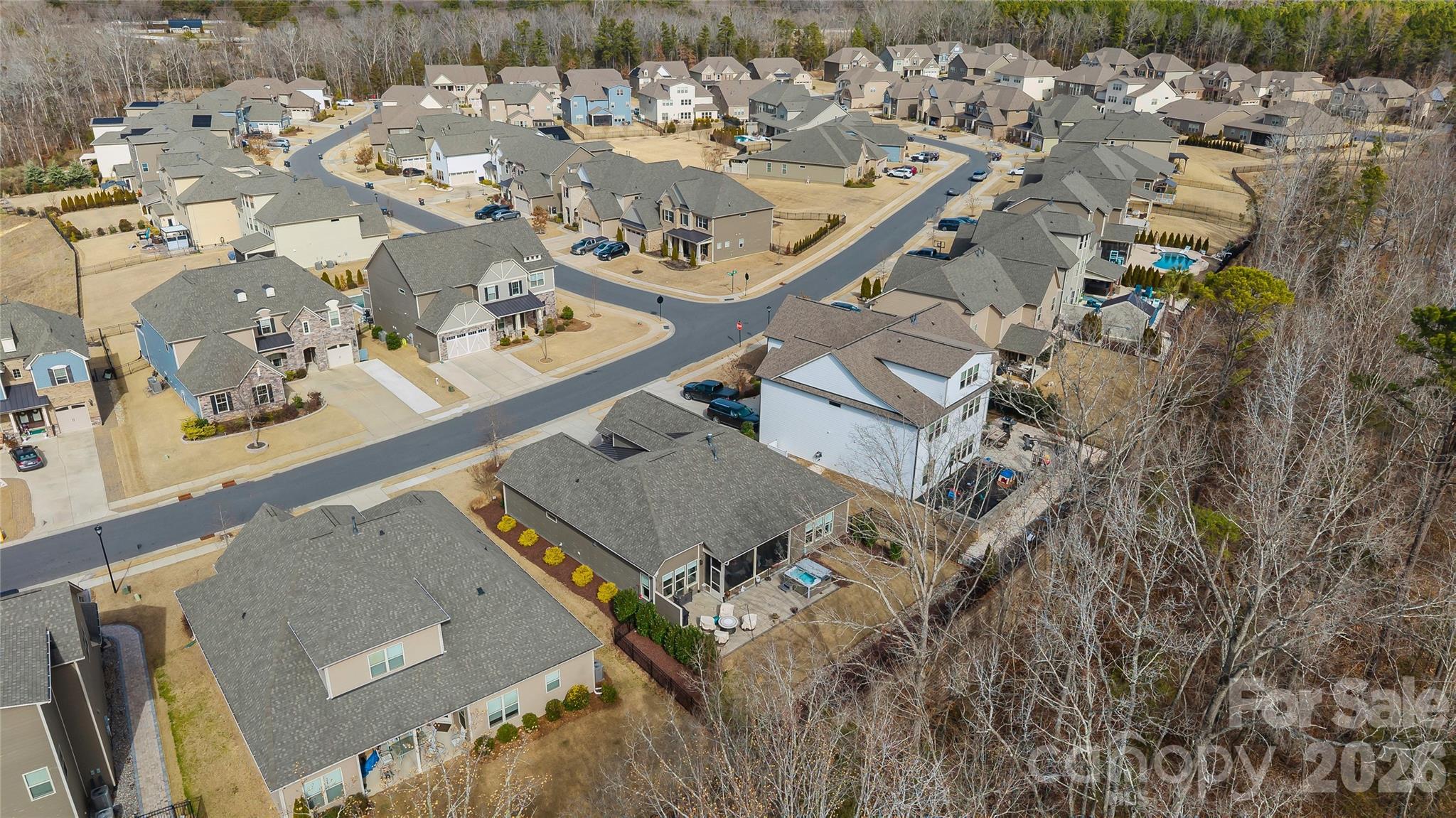 1106 Castle Road Fort Mill, SC 29707 - Photo 41 of 44 an aerial view of a house with a yard