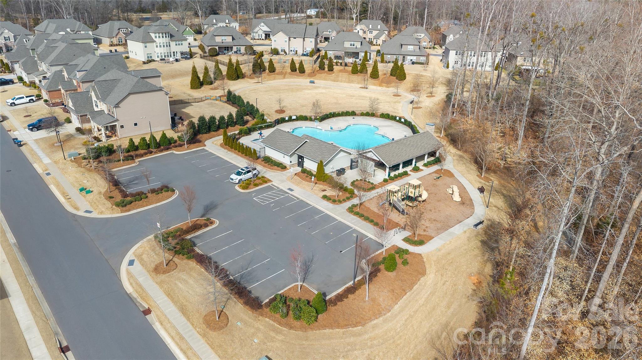 1106 Castle Road Fort Mill, SC 29707 - Photo 42 of 44 an aerial view of a swimming pool