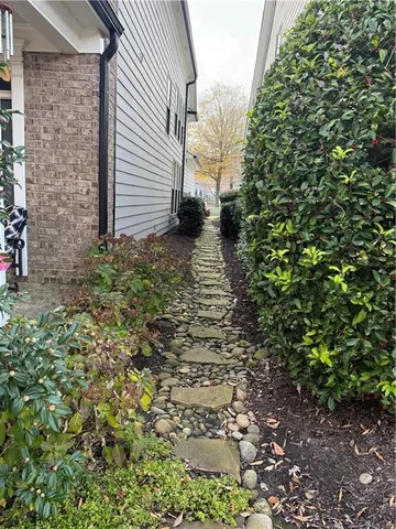 a view of a terrace with sitting area