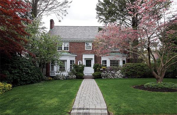 419 Clinton Road Chestnut Hill, MA 02467 - Photo 1 of 1 a front view of house with yard and green space