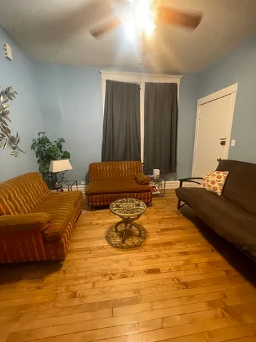 a bed room with a bed and a couch