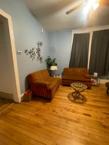 a bedroom with a bed and a walk in closet