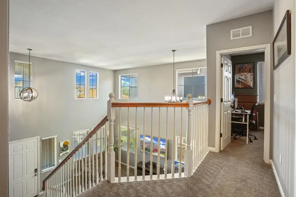 a view of a hallway with interior of the house