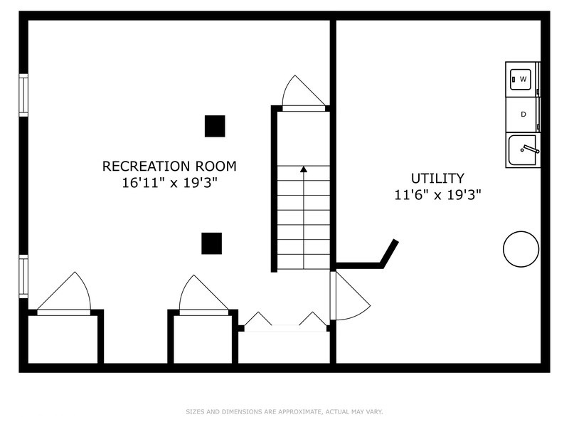 2129 Illinois Road Northbrook, IL 60062 - Photo 20 of 20 a black and white photo of a floor plan