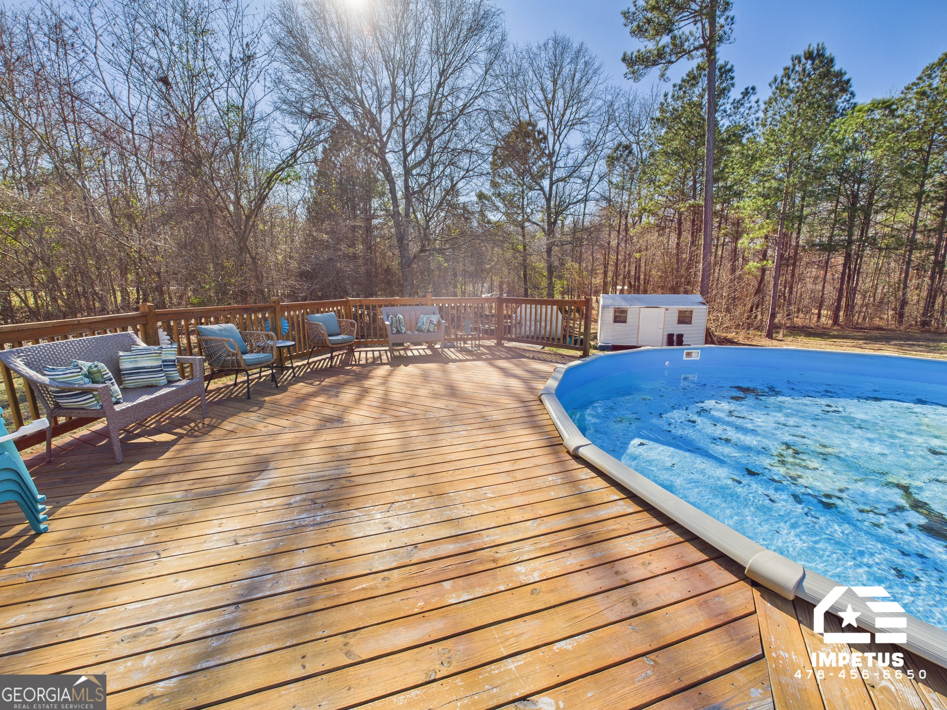 100 Crystal Ridge Road Northwest Milledgeville, GA 31061 - Photo 21 of 53 a view of a terrace with trees
