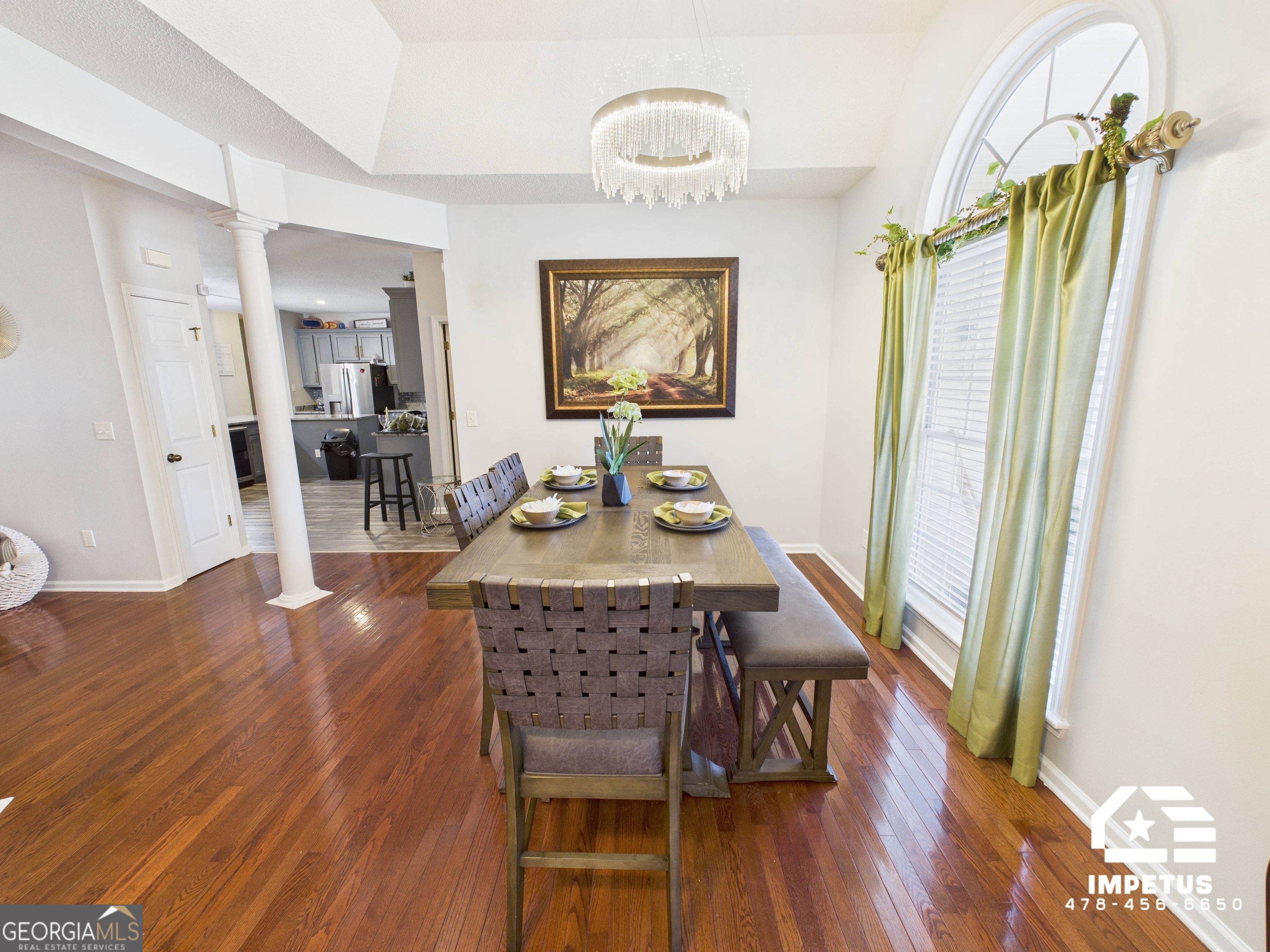 100 Crystal Ridge Road Northwest Milledgeville, GA 31061 - Photo 38 of 53 a view of a dining room with furniture window and wooden floor