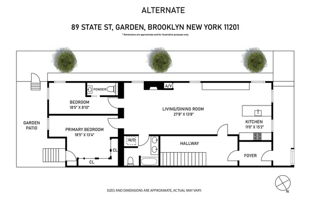 $1,695,000 | 89 State Street, Unit 1 | Brooklyn Heights