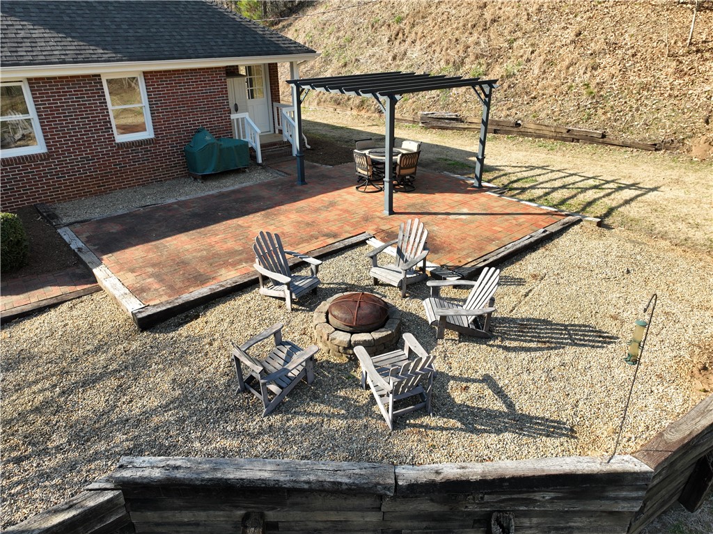 994 Maw Bridge Road Central, SC 29630 - Photo 5 of 31 Patio area with fire pit